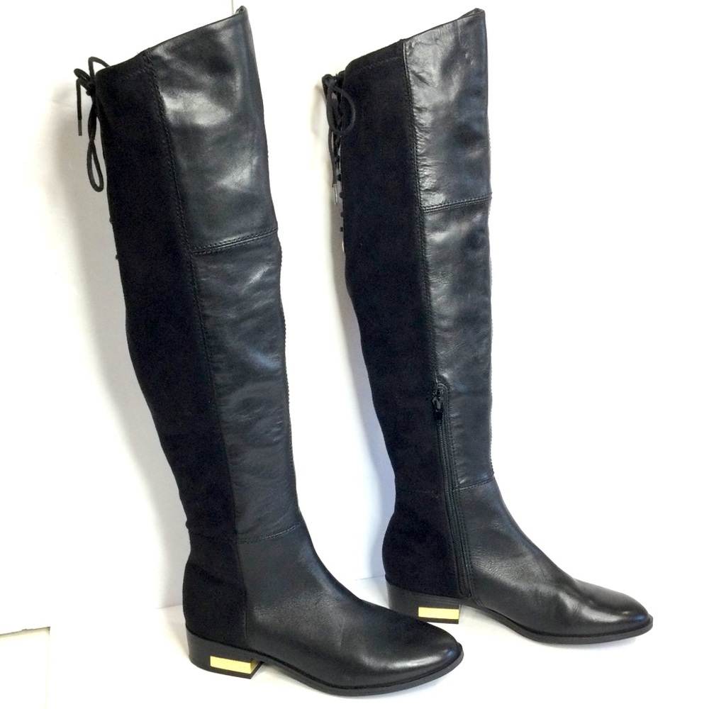 Guess Lace Up Leather Boots